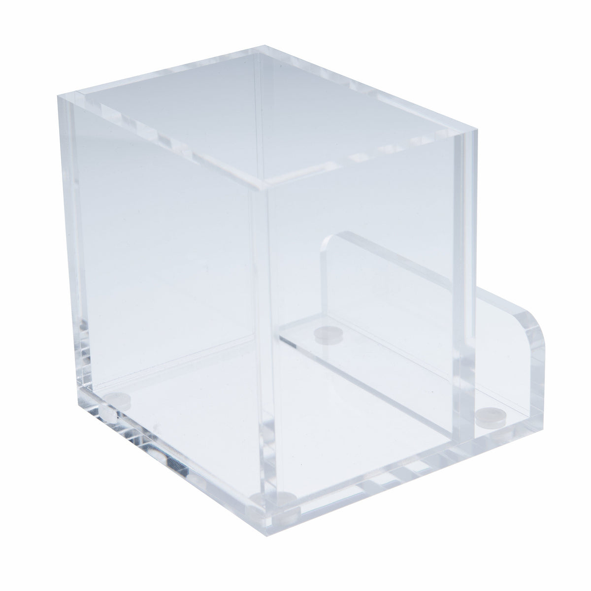 Acrylic Pencil Cup - Desktop Organizer with Business Card Holder Gartner Studios Organizer 100391