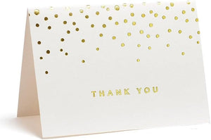 Gold Foil Dot Thank You Cards - 50 Count Gartner Studios Cards - Thank You 13745