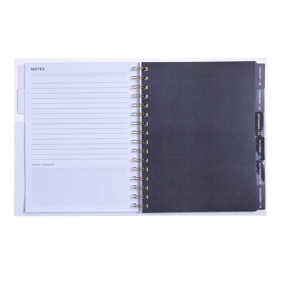 Monthly + Weekly Planner - Navy + Gray Planner - July 2024-June 2025 Gartner Studios Planner 115213