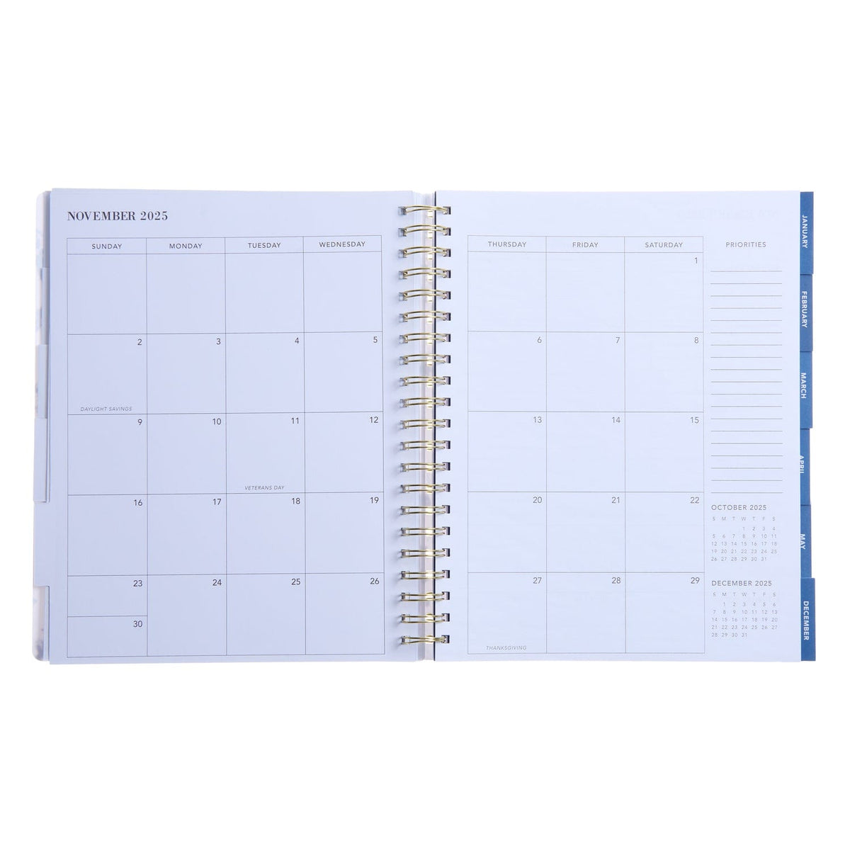 Monthly + Weekly Planner - Navy Paint Splatter - July 2025-June 2026 Gartner Studios Planner 104496