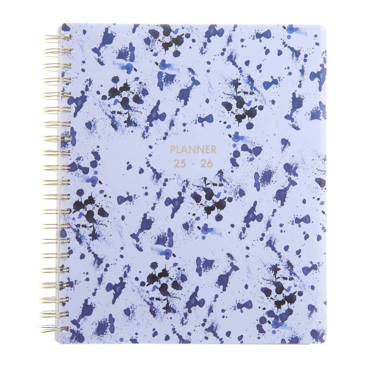 Monthly + Weekly Planner - Navy Paint Splatter - July 2025-June 2026 Gartner Studios Planner 104496