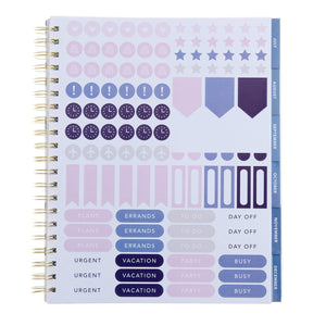 Monthly + Weekly Planner - Navy Paint Splatter - July 2025-June 2026 Gartner Studios Planner 104496