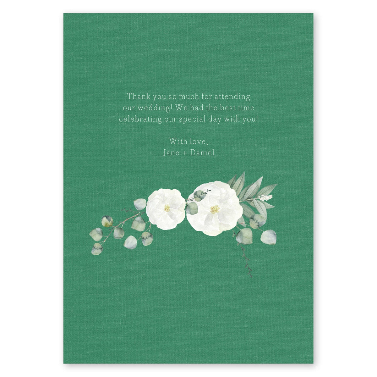 Delicate Wreath Wedding Thank You Gartner Studios Cards - Thank You