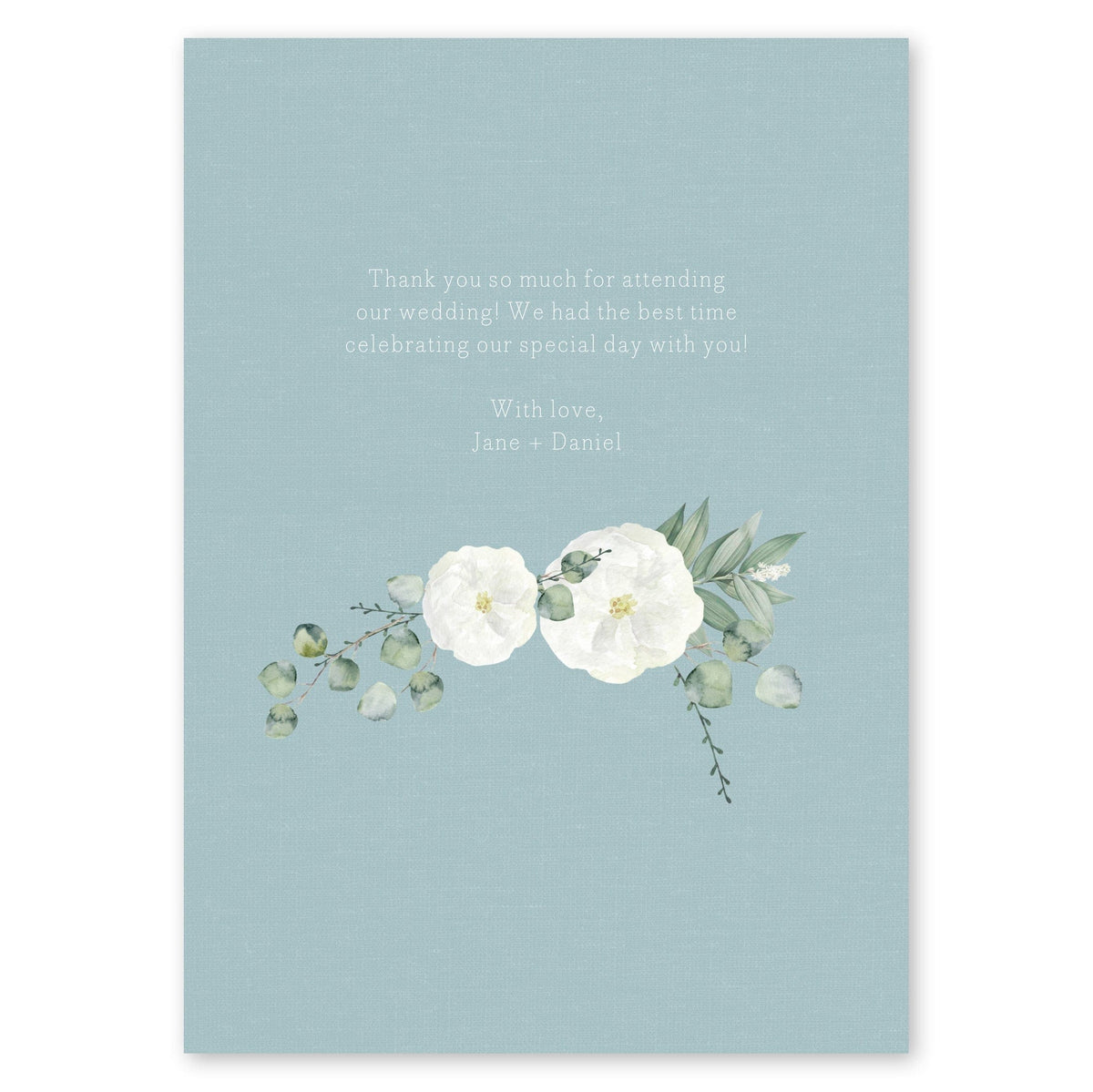 Delicate Wreath Wedding Thank You Gartner Studios Cards - Thank You