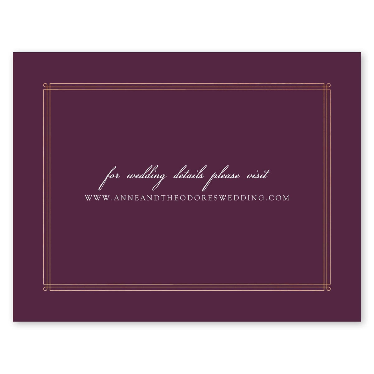 Elegant Lines Wedding Response Card Gartner Studios Response Cards