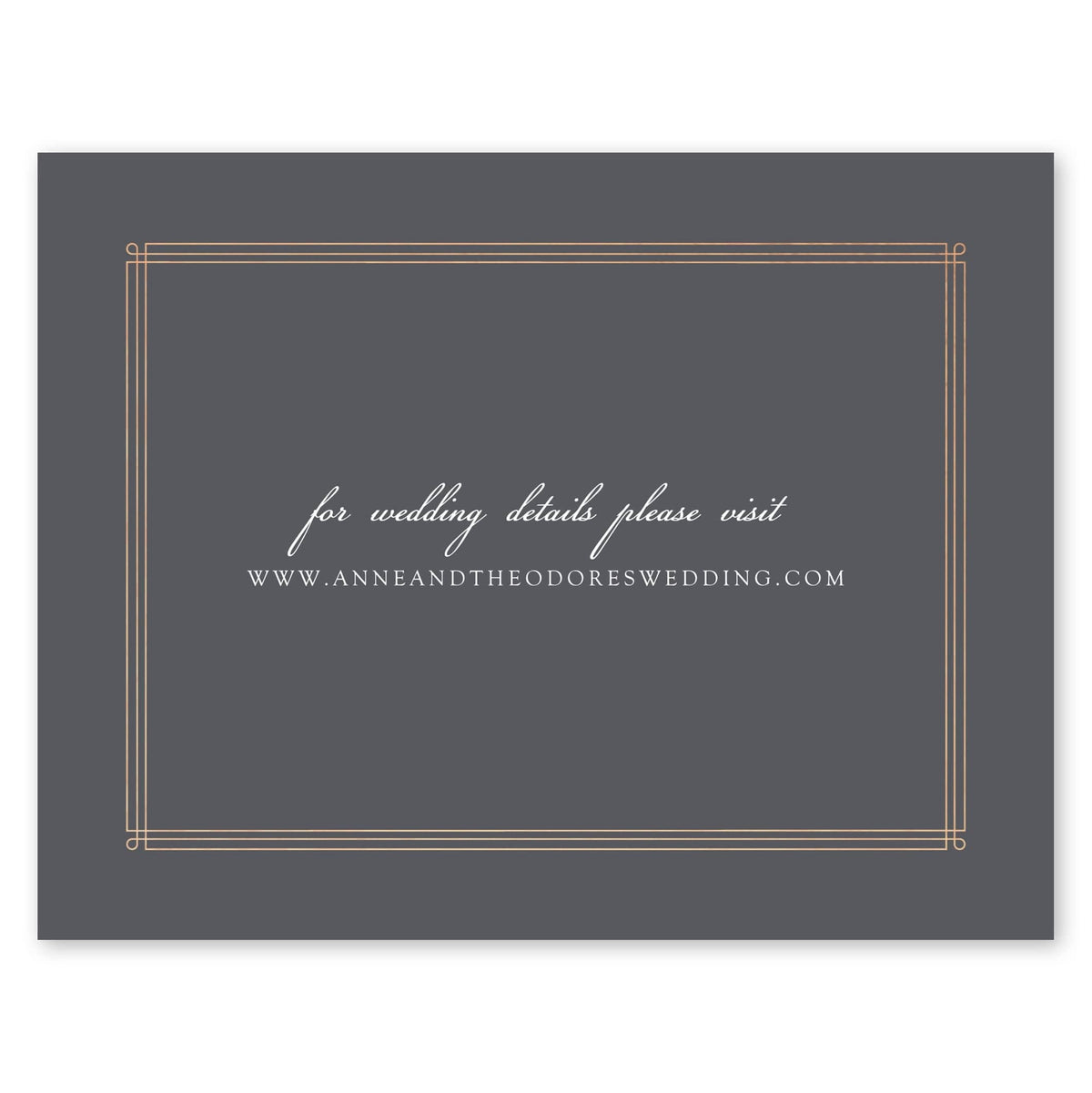 Elegant Lines Wedding Response Card Gartner Studios Response Cards