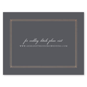 Elegant Lines Wedding Response Card Gartner Studios Response Cards