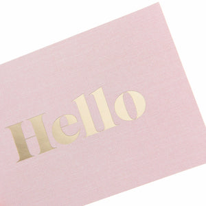 Gold Foil Hello Note Cards - 15 Count Roobee Note Cards 53669