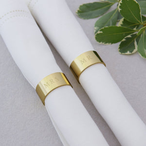 Mr and Mrs Napkin Rings - 2 Count Gartner Studios Napkin Ring 36155