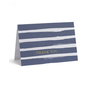 Navy And Gold Foil Brushstroke Thank You Cards Gartner Studios Cards - Thank You 83768