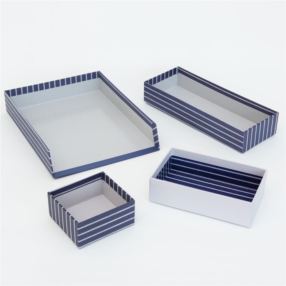 Navy &amp; White Desktop Organization Kit Gartner Studios Organizer 88758