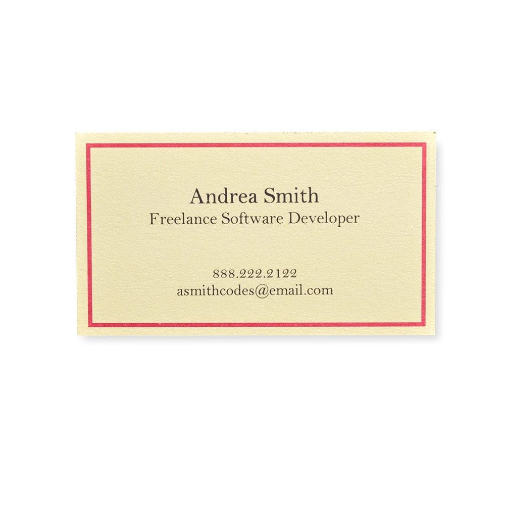 Red Border Business Cards - 250 Ct Gartner Studios Business Cards 78465