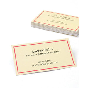 Red Border Business Cards - 250 Ct Gartner Studios Business Cards 78465