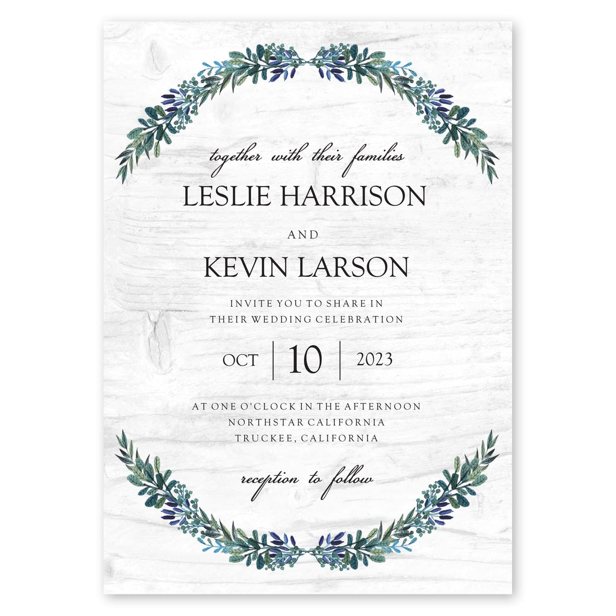 Rustic Romance Wedding Invitation White Gartner Studios Wedding Invitation 10603