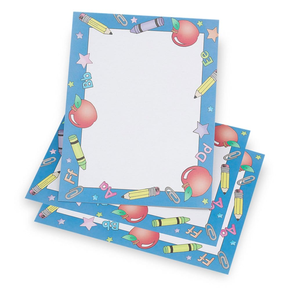 School Days Stationery Paper - 100 Count Gartner Studios Stationery Paper 70472