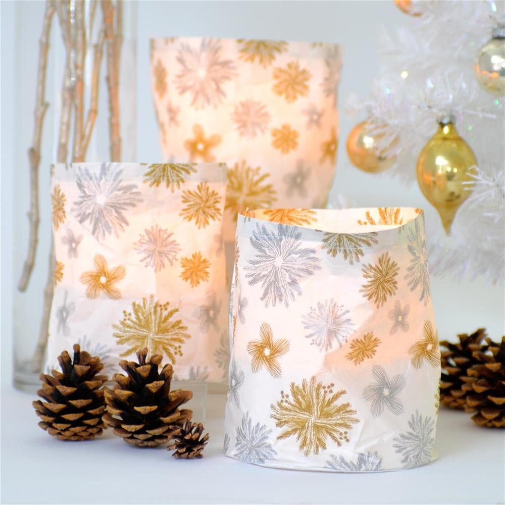 Snowflakes Paper Luminary Set Gartner Studios Luminary 22820